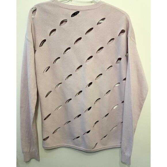 Victor Glemaud Cashmere Cotton Cutout Sweater Pink Size M - Picture 6 of 6